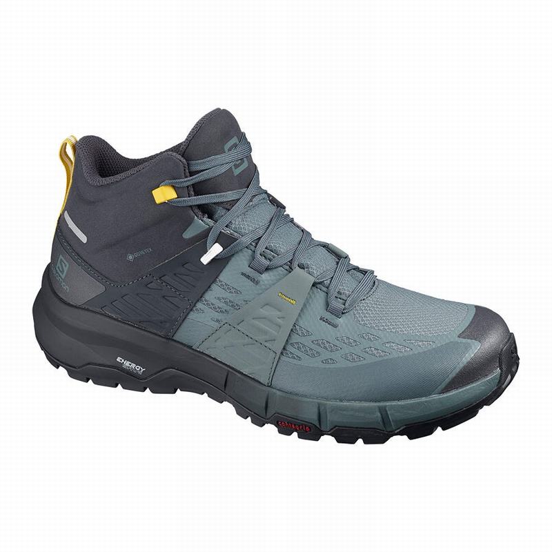 Zapatillas Trekking Salomon Hombre Azules Oscuro - Salomon Argentina ODYSSEY MID GTX ,048675-ART